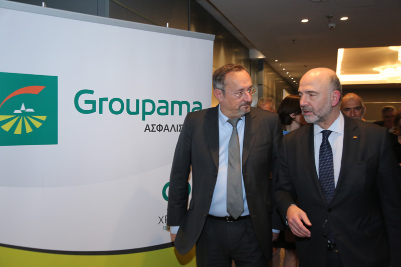 Groupama Ασφαλιστική, ένας από τους χορηγούς της εκδήλωσης προς τιμήν του Πιερ Μοσκοβισί